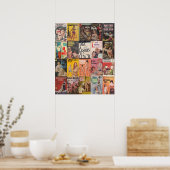 Vintage Fiktion Poster (Küche)
