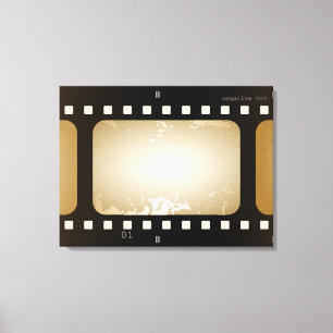 Vintage Film-Foto-Film-Streifen-Film-Rolle Leinwanddruck