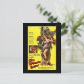 Vintage-Film-Horror - Postkarte (Stehend Vorderseite)