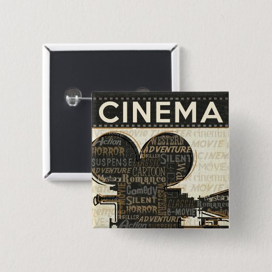 Vintage Film-Kamera Button (Vorne & Hinten)