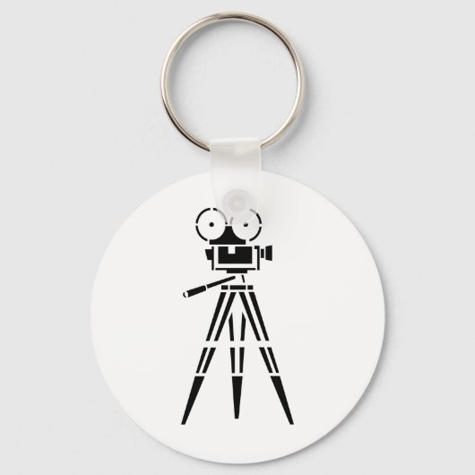 Vintage Film Movie Set Camera Schlüsselanhänger (Vorderseite)