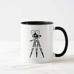 Vintage Film Movie Set Kamera Kaffeetasse