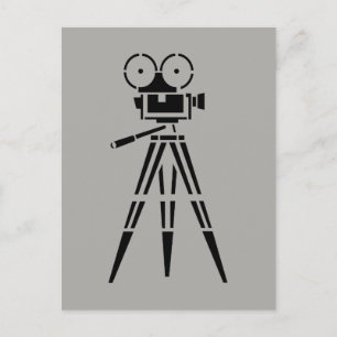 Vintage-Film Movie-Set-Kamera Postkarte