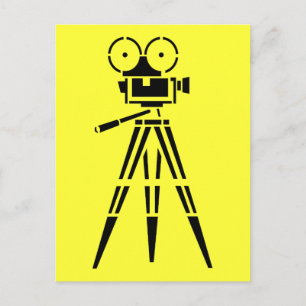 Vintage-Film Movie-Set-Kamera Postkarte