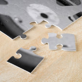 Vintage Film-Spulen Schwarzweiss Puzzle (Seite)