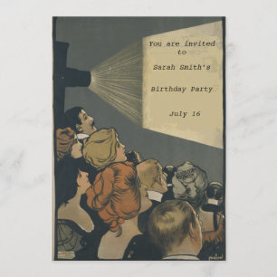 Vintage Filmeinladung Einladung