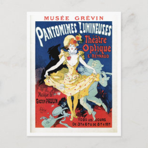 Vintage Filmgeschichte Jugendstil Postkarte