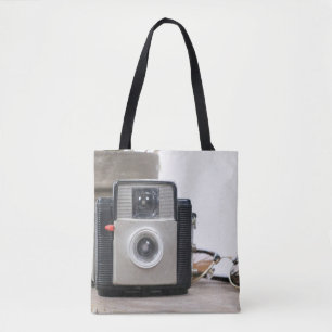 Vintage Filmkamera Blume Pot & Glasses Tasche