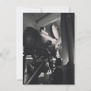 Vintage Filmkamera Fotodruck Einladung