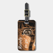 Vintage Filmkamera Gepäckanhänger (Vorderseite vertikal)