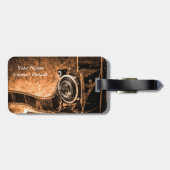 Vintage Filmkamera Gepäckanhänger (Rückseite horizontal)