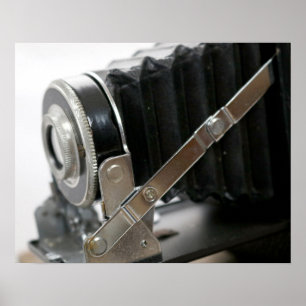 Vintage Filmkamera mit Bellows Nah-Up 16x20 Poster