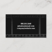 Vintage Filmkapsel Visitenkarte (Rückseite)