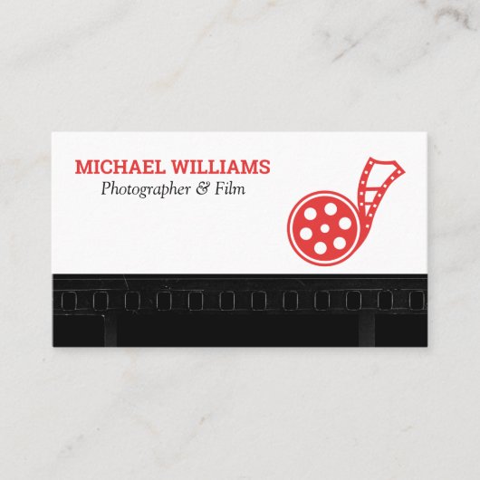 Vintage Filmkapsel Visitenkarte (Vorderseite)