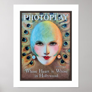 VINTAGE-FILMMAGAZIN-COVER AUS DEN 1920ER JAHREN POSTER