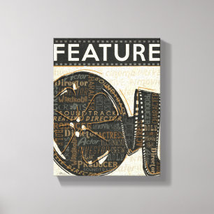 Vintage Filmrolle Leinwanddruck