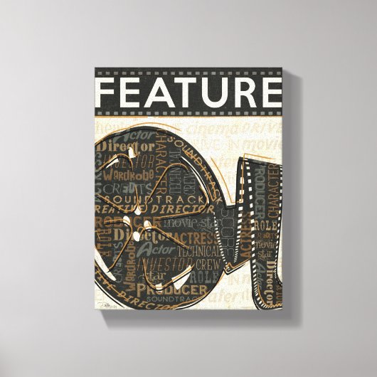 Vintage Filmrolle Leinwanddruck (Vorderseite)