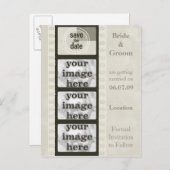 Vintage Filmstreifen Save the Date Foto Postkarten (Vorne/Hinten)