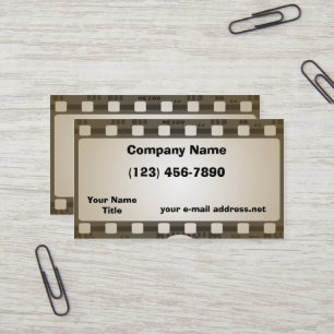 Vintage-Filmstreifen Visitenkarte