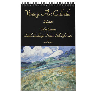 Vintage Fine Art 2026 Büro Geschäfts Wand Kalender