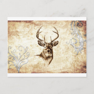 Vintage-Fineart F078 Hirsch Postkarte