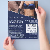 Vintage Fingerabdrücke, Bekleidungswerbung von Fra Flyer (Hand)