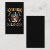 Vintage Fingerabdruckerkennung für forensische Wis Visitenkarte (Vorne/Hinten)