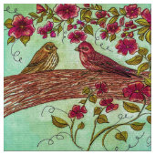 Vintage Finken Stoff (Nahaufnahme)