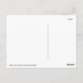 Vintage Fireman-Illustration Postkarte (Rückseite)