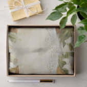 Vintage First Holy Communion Chalice White Lilies Seidenpapier (Geschenk)