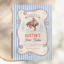 Vintage First Rodeo Cowboy 1. Geburtstag