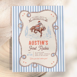 Vintage First Rodeo Cowboy Budget 1. Geburtstag