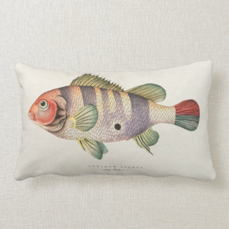 Vintage Fisch Bild Kissen