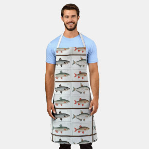 Vintage Fisch Schürze