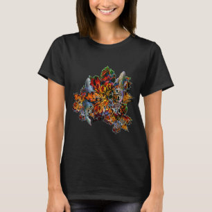 Vintage-Fisch-Tattoo für Männer Frauen, Retro-Bars T-Shirt