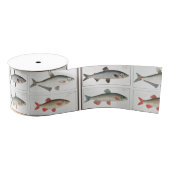 Vintage Fischbilder Ripsband (Spule)