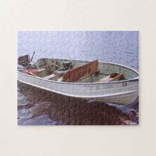 Vintage-Fischboot Puzzle (Horizontal)