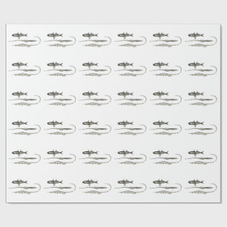 Vintage Fische der Wissenschafts-NZ - Rohr-und Geschenkpapier