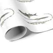 Vintage Fische der Wissenschafts-NZ - Rohr-und Geschenkpapier