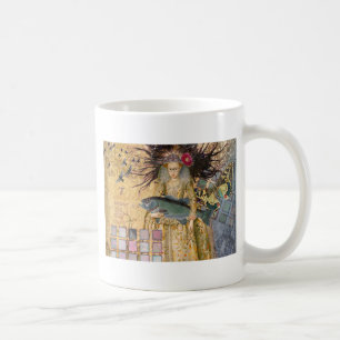 Vintage Fische Frau Gothic Klassiker Kaffeetasse