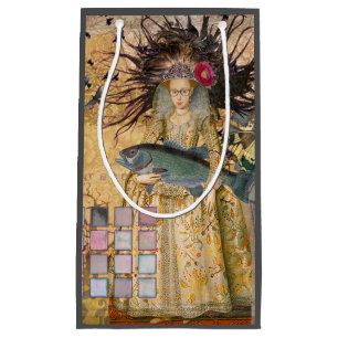 Vintage Fische Frau Gothic Klassiker Kleine Geschenktüte