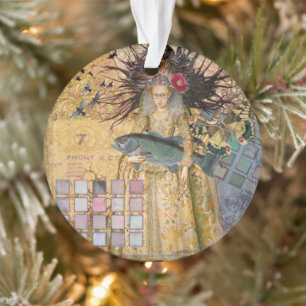 Vintage Fische Frau Gothic Klassiker Ornament