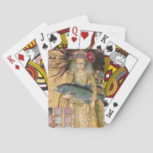 Vintage Fische Frau Gothic Klassiker Spielkarten