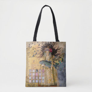 Vintage Fische Frau Gothic Klassiker Tasche