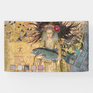 Vintage-Fische-Frau-Gotik-Klassiker  Banner