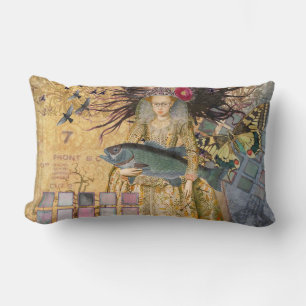Vintage-Fische-Frau-Gotik-Klassiker Lendenkissen