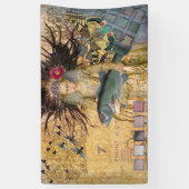 Vintage Fische Gotische Klassik Banner (Vertikal)