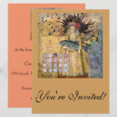 Vintage Fische Gotische Klassik Einladung (Vorne/Hinten)