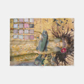 Vintage Fische Gotische Klassik Fleecedecke (Vorderseite (Horizontal))