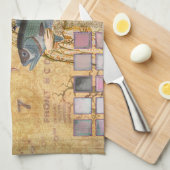 Vintage Fische Gotische Klassik Geschirrtuch (Viertel Falte)